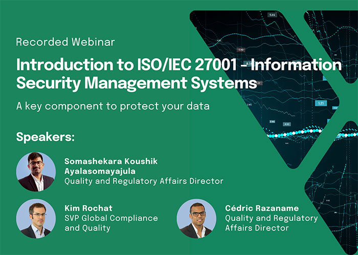 Webinar: Introduction to ISO/IEC 27001 – Information Security Management Systems