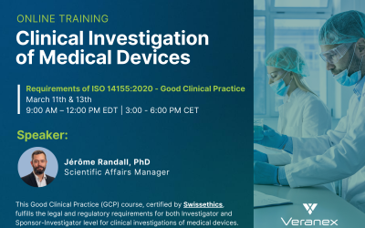 Training: ISO 14155:2020 Clinical Investigation of Medical Devices for Human Subjects — Good Clinical Practice